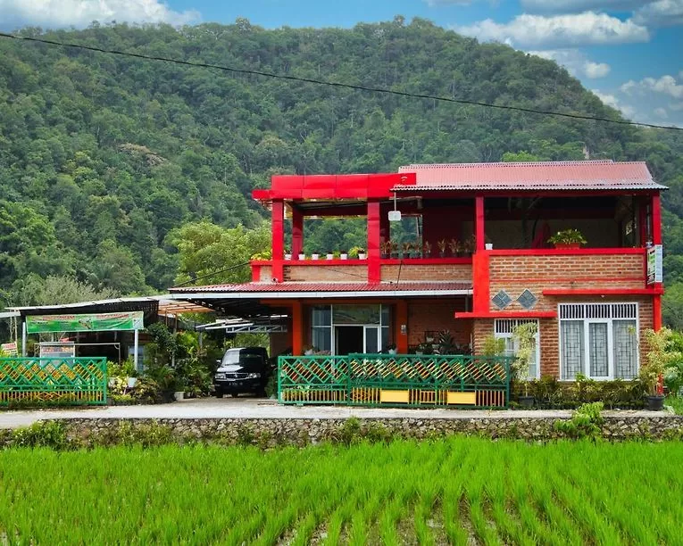 Sebuah bangunan homestay investasi properti pariwisata Sumatera Barat.