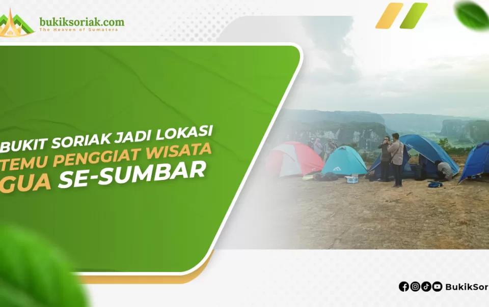 Bukit Soriak Jadi Lokasi Temu Penggiat Wisata GUA Se-Sumbar